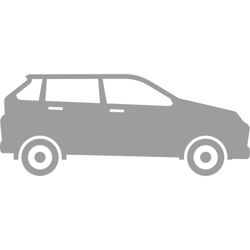 Icono silueta de camioneta gris